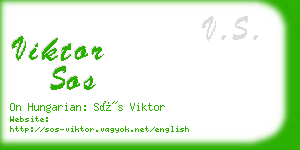 viktor sos business card
